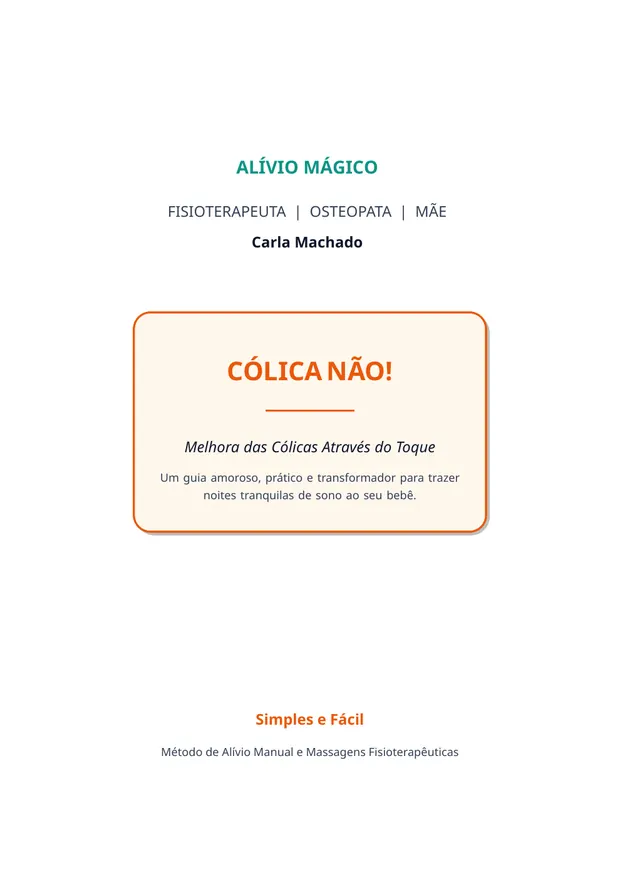 Capa do guia Alívio do Bebê
