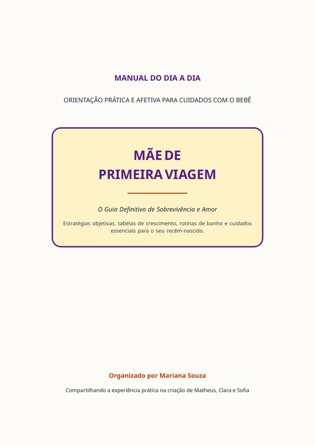 Capa do Manual da Mãe de Primeira Viagem